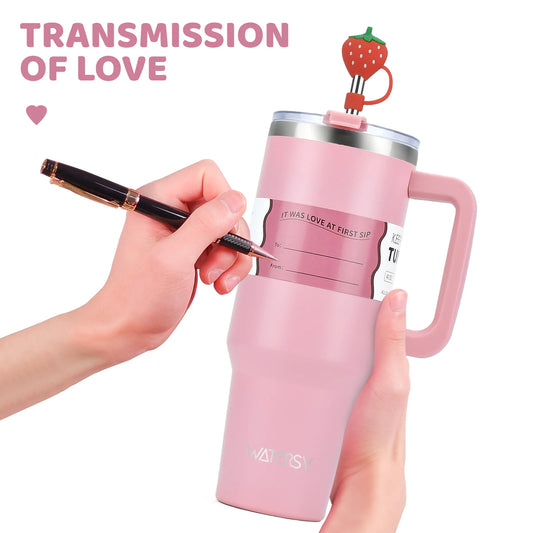 HydroGrip Stainless Travel Tumbler With Handle
