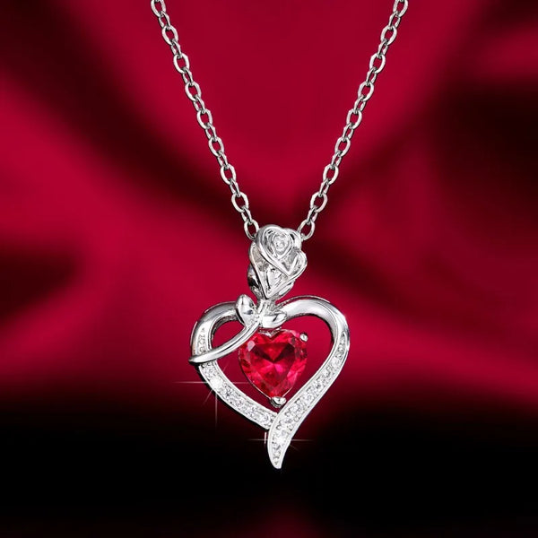 Heartfelt Hollow Heart Pendant Necklace