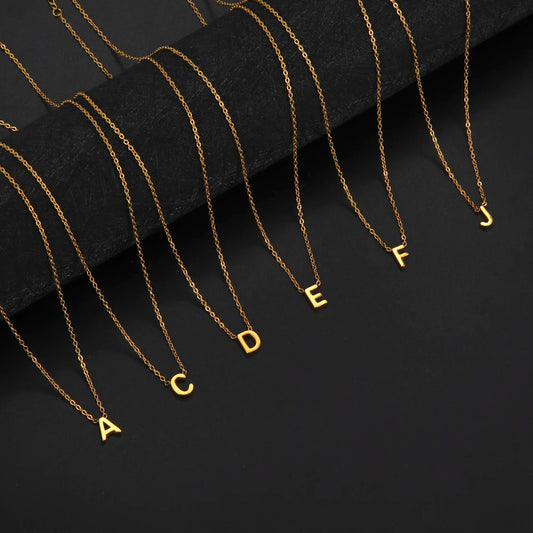 Cazador Minimalist Initial Signature Necklace